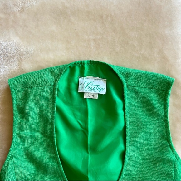 Vintage Green Vest - Picture 4 of 6